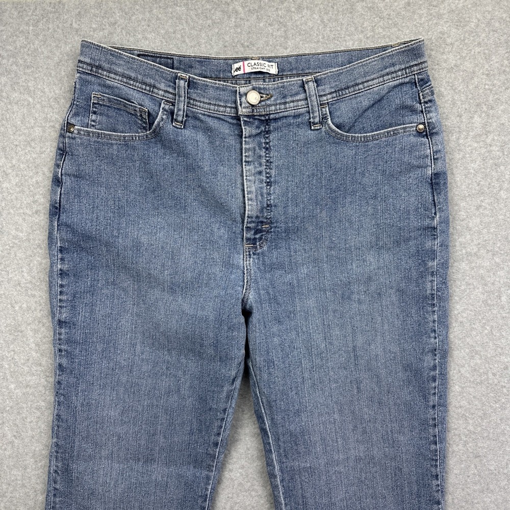 Lee Women's Classic Fit Straight Leg Jeans Size 14‎ Short - Picture 3 of 9